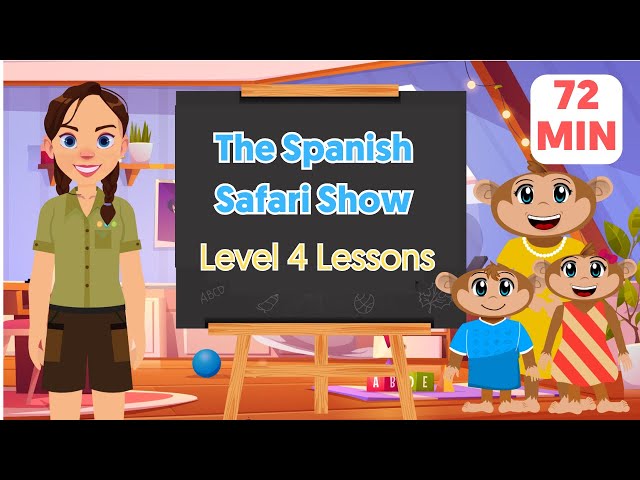 Spanish Safari Show: Lessons 111-140 | Fun Spanish Learning for Kids 💃🎉