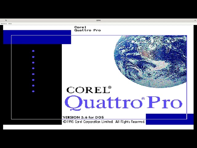 LibreOffice Calc and Quattro Pro (DOScember)