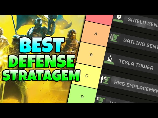 Ranking All Defensive Stratagems In Helldivers 2