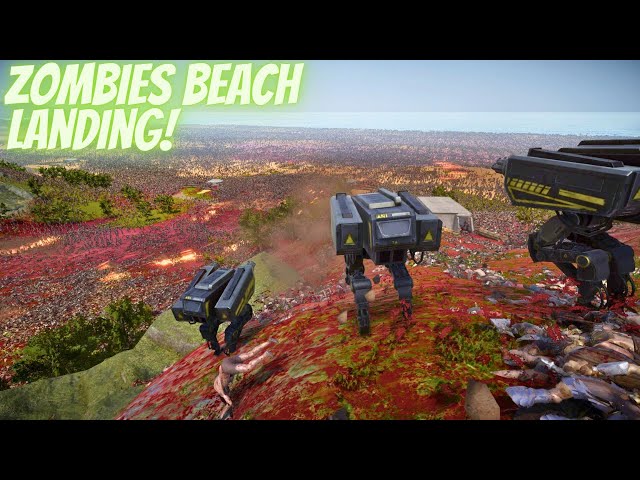 3 Million Zombies Beach Landing vs 40,000 US ARMY | UEBS 2 |@GreekyMaster