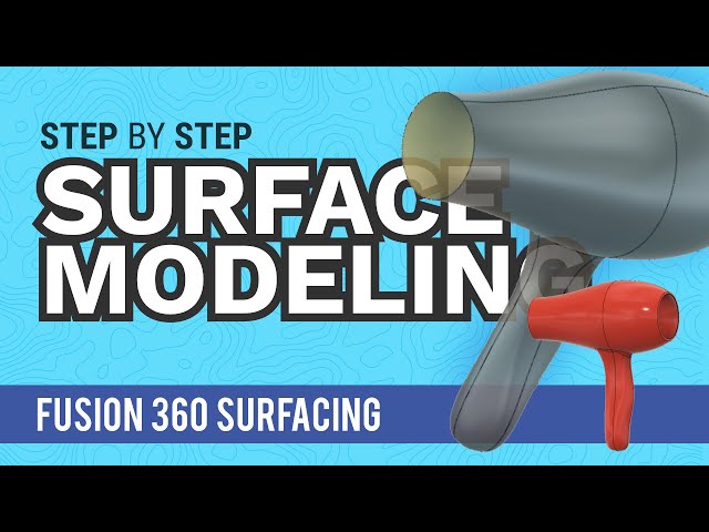 Fusion 360 Surface Modeling | Intermediate Hairdryer