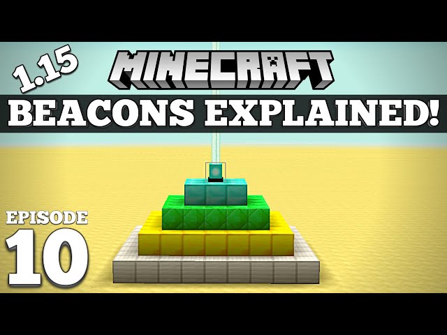 How To Use a Beacon in Minecraft! Tutorial! #10