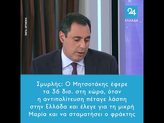 Σμυρλής: Ο Μητσοτάκης έφερε τα 36 δισ. στη χώρα, όταν η αντιπολίτευση πέταγε λάσπη στην Ελλάδα