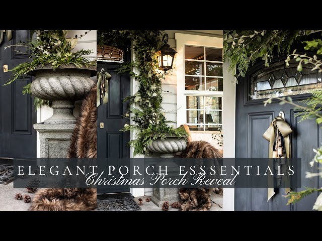 2023 Christmas Porch Reveal, Inexpensive Edwardian Style