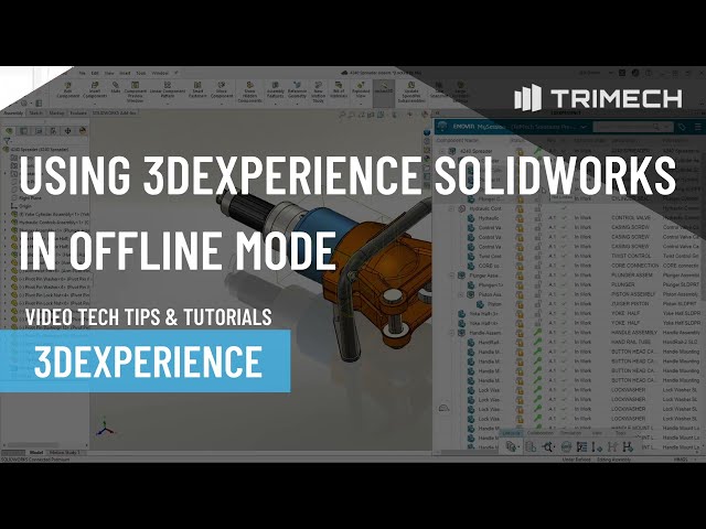 Using 3DEXPERIENCE SOLIDWORKS In Offline Mode