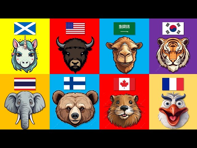 National animals of different countries | Pt.2
