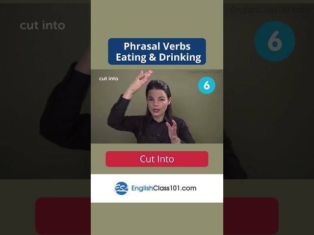 CUT INTO - Learn English Most Common Phrasal Verbs #shorts #english #englishclass101