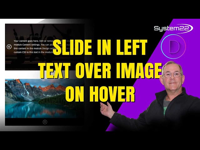 Divi Theme Tutorial Adding a Slide Left Text Over Image Effect to Your Website