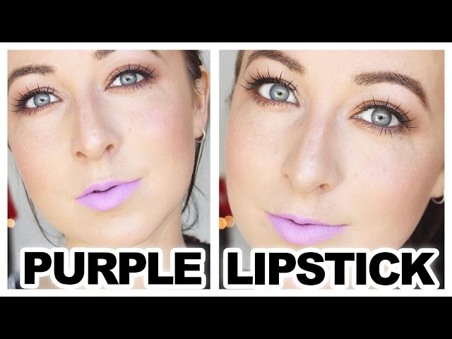 Purple Lipstick Look - L.A. Girl "Dare To Date"