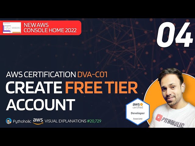 04 Create AWS Free Tier Account | New Console Home | DVA-C01