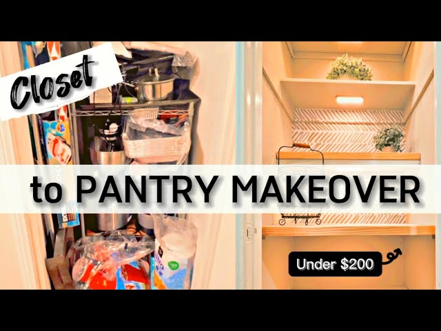 NEW! Small Closet to Pantry | Maximize Your Storage | Low Cost Closet Makeover 🛠️