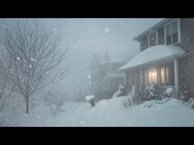 Winter Storm Sounds for Relaxation and Stress Relief | Overcome Insomnia and Restlessness