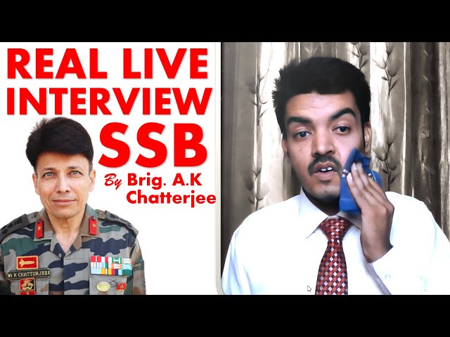 MOCK SSB Interview of Repeater by Brig. A.K Chatterjee |  AFCAT AFSB Interview
