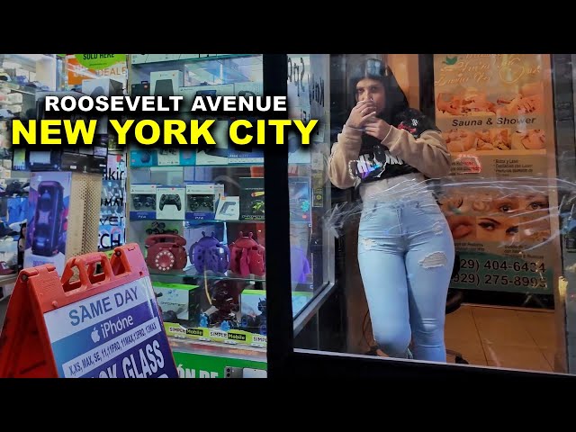 New York City’s Largest Migrants Neighborhood - Walking Roosevelt Avenue Queens NYC: Street Life NYC
