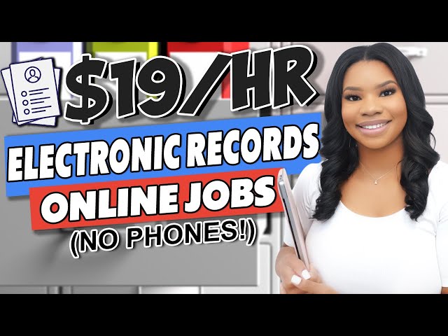📵 Get Paid $19/hr to Work from Home: Electronic Records Job - No Phone, No Experience Required!