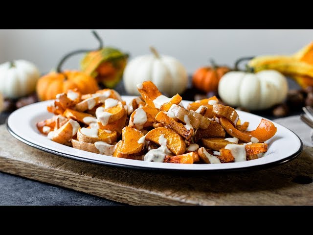 Spiced Butternut Squash with Tahini Sauce