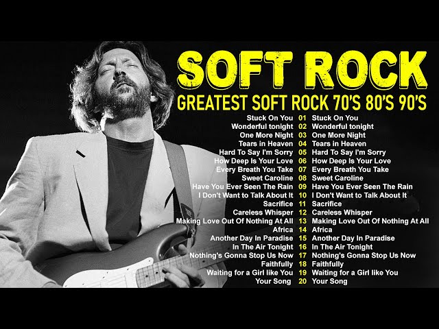 Soft Rock Ballads 70s 80s 90s 📀Lionel Richie, Elton John, Rod Stewart, Eagles, Foreigner, Bee Gees