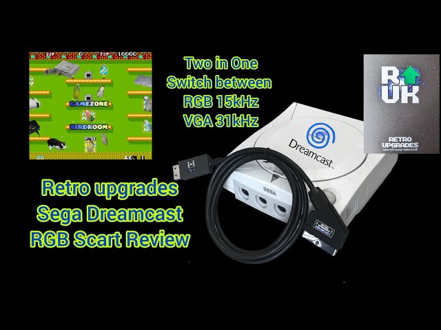 Retro Upgrades Sega Dreamcast RGB Scart Cable Review. Is it any good?