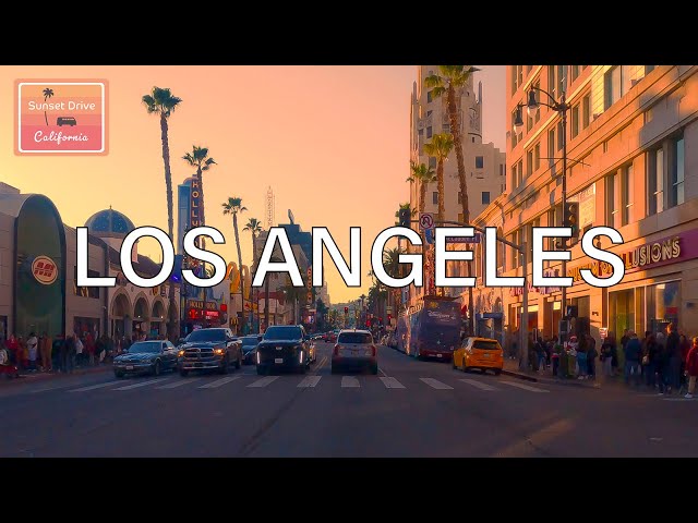 Driving Famous Spots in Los Angeles at Sunset | Downtown LA - Hollywood - Beverly Hills - Rodeo Dr