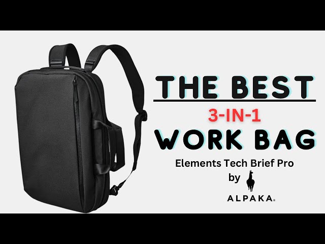 Can this be the Ultimate Work Bag! | Elements Tech Brief Pro by @ALPAKAGEAR ​⁠​⁠#alpaka