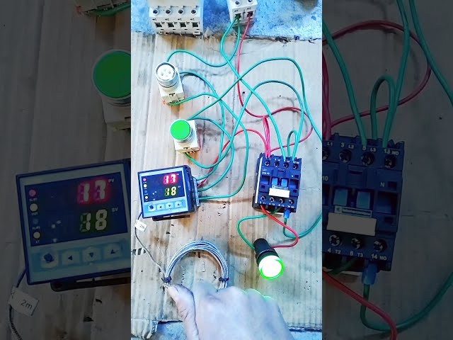 Temperature Controller connection with Contactor #diy #pid