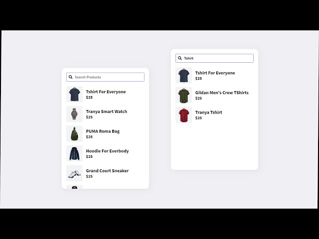 JavaScript Project | Create Product Search Engine/Bar/Filter in JavaScript