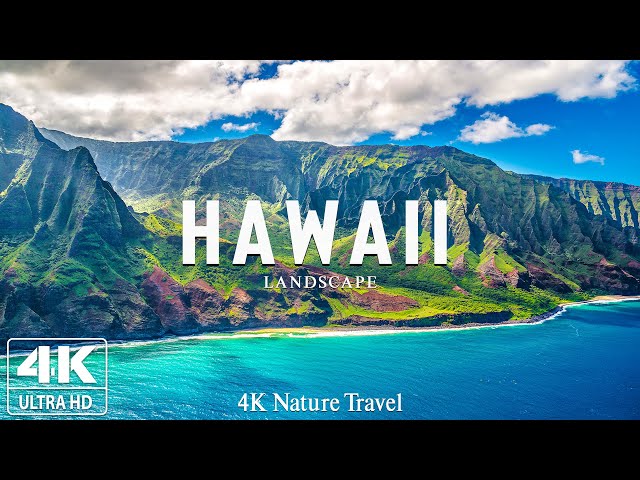 Hawaii 4K Amazing Nature Film - Peaceful Piano Music - Travel Nature
