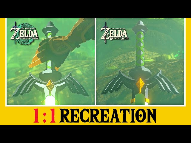 Perfect 1:1 Recreation of the Final Trailer of Zelda: Tears of the Kingdom in BotW