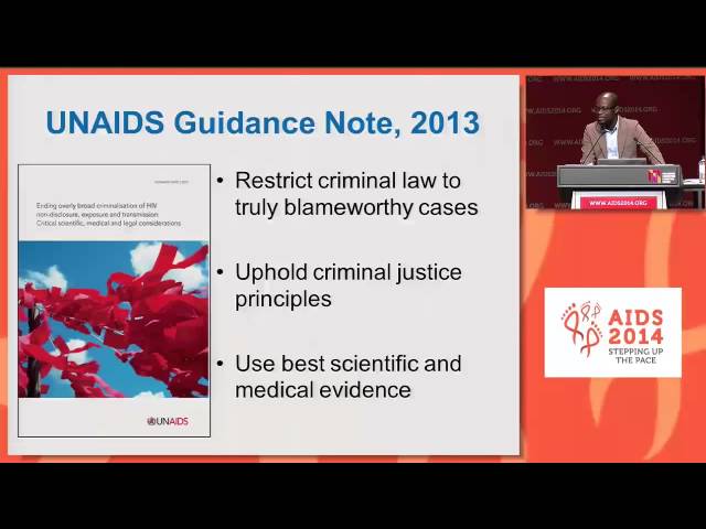 Ending overly-broad criminalisation of HIV non-disclosure, exposure and transmission: critical ...