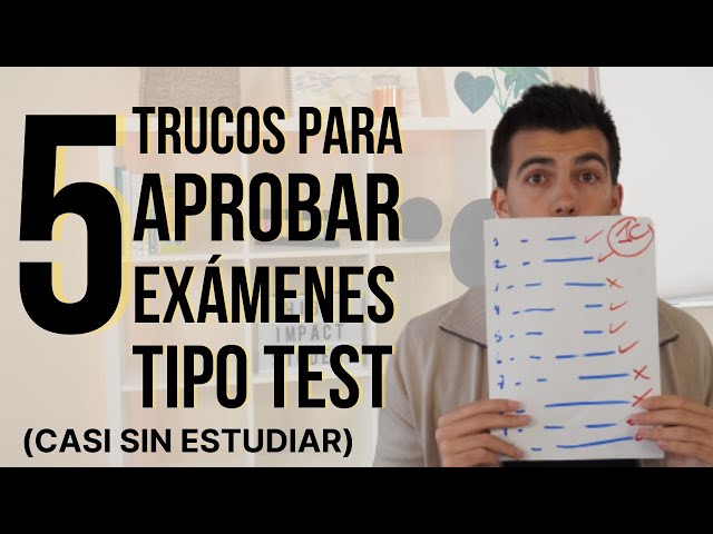 5 TRUCOS para APROBAR EXÁMENES TIPO TEST ✅