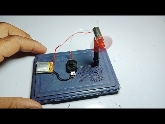 How To Make Smallest Table Fan with 3v dc Motor  At Home