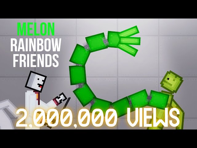 I turn Melon Human into Green Roblox Rainbow Friends - People Playground 1.26 beta