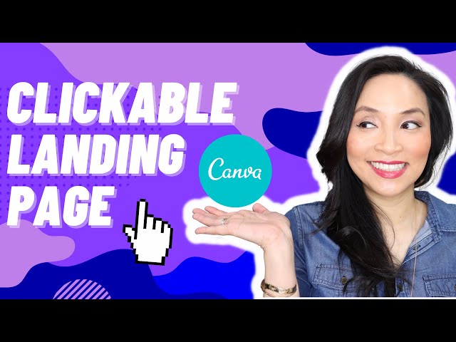 How to create a clickable landing page for your Instagram link in bio with Canva // Canva tutorial