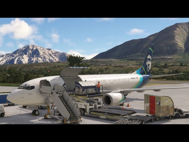 Alaska Air Cargo Run | Anchorage to Anaktuvuk Pass | Orbx Alaska Mesh | PMDG B738 BCF | MSFS