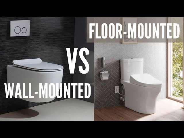 What is Better: Wall-Mounted Toilet or Floor-Mounted Toilet?