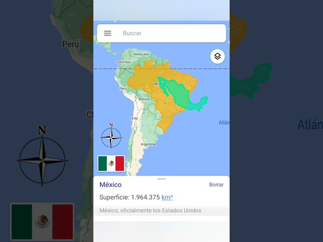 México vs Brasil Comparando Tamaños de Países