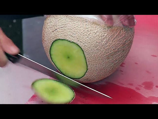 Korean street food - Fruits Cutting Skills