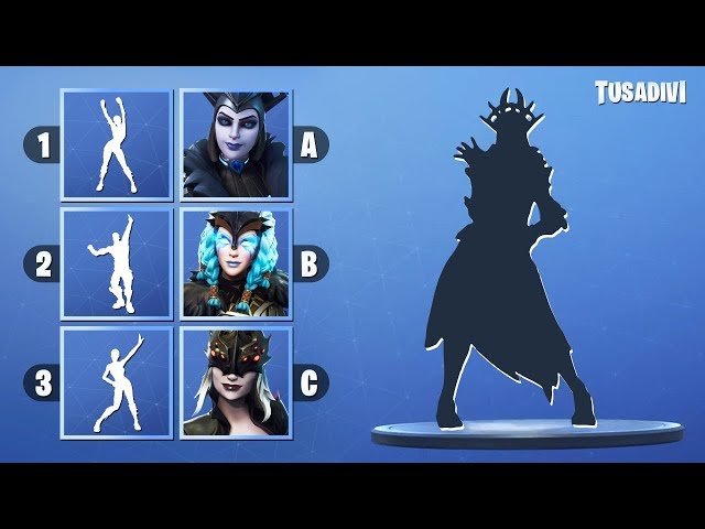 GUESS THE DANCE AND THE SKIN - FORTNITE CHALLENGE - PART #1 | tusadivi