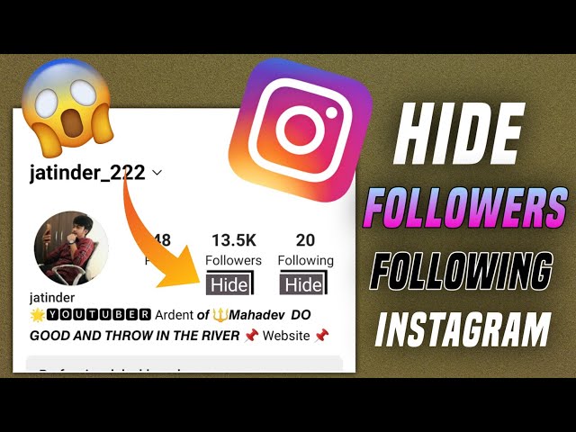 😍How to hide instagram followers and following list | How to hide instagram following list |