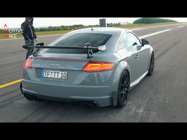 880HP Audi TT-RS 8S w/ Performance Parts LOUD Launch Controls to 300km/h!