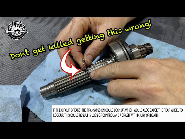 How to install transmission circlips correctly. Not doing this could kill someone. #transmission