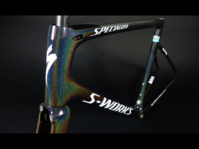 paint a carbon bike with holographic color - Peter Sagan style Specialized S-Works