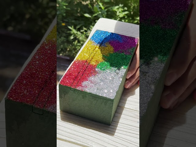 The Smoothest Floral Foam Carving & Stress Reliever  #asmr #satisfying #shorts