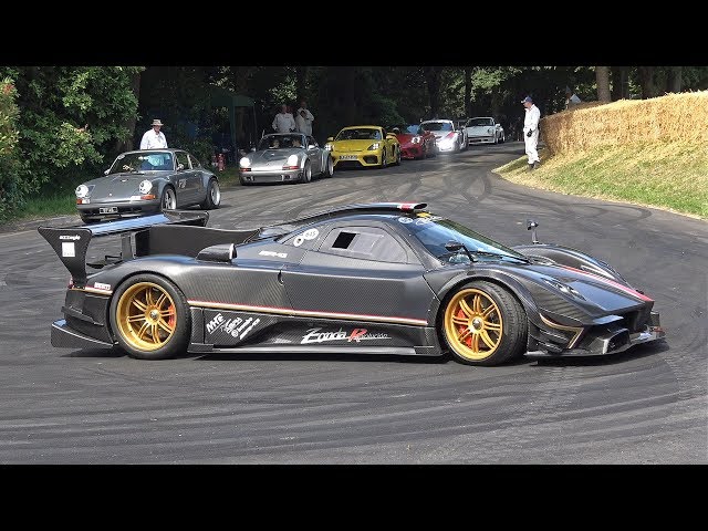 Pagani Zonda R Crazy V12 Exhaust Sounds @ Goodwood Festival of Speed