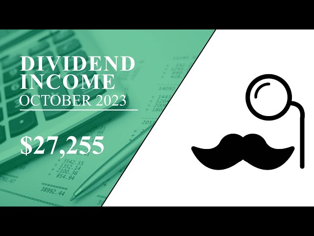 How much Passive Dividend Income I Got Paid in October!