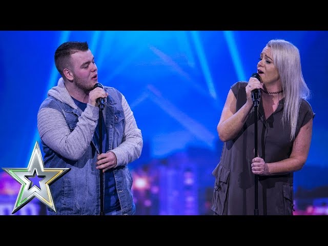 Lucy presses her Golden Buzzer for mother & son duo Sharon and Brandon | Ireland's Got Talent 2019