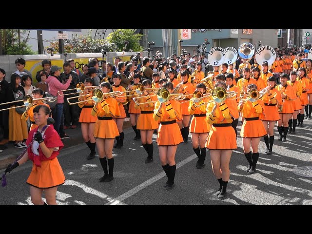 京都橘高等学校 吹奏楽部 Kyoto Tachibana S.H.S. Band　長岡京ガラシャ祭パレード2019