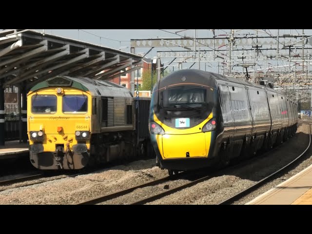 Fantastic Movement At Rugby Station 16th April Fast Trains Freight Trains WCML