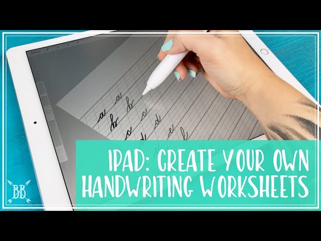iPad Pro: Create Your Own Handwriting Worksheets!