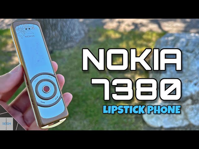 Nokia 7380 (2005) "Lipstick Phone" | Vintage Tech Showcase | Retro Review